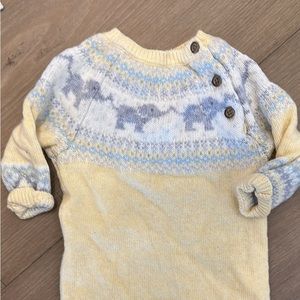 John Lewis Heirloom Baby Knit Sleeper/ Outfit